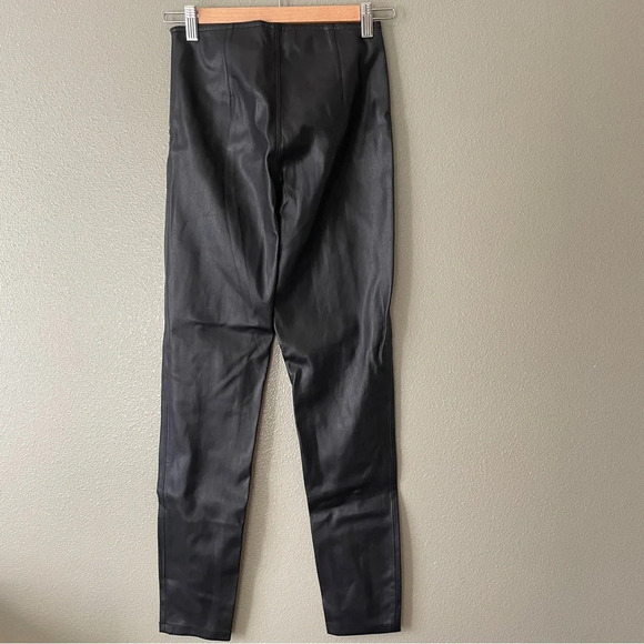 We The Free Black Spitfire Faux Leather Pants, Size 26 - Picture 3 of 10